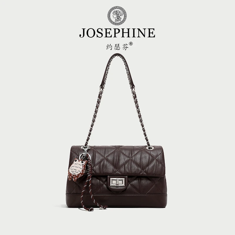 【Josephine/约瑟芬】雅丹轻奢时尚百搭经典腋下秋冬菱格单肩包3580