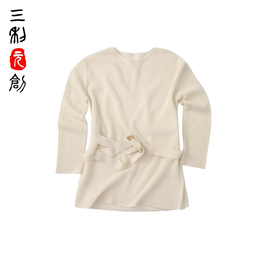 “柔以寄情” 山羊绒镂空长款套衫4297