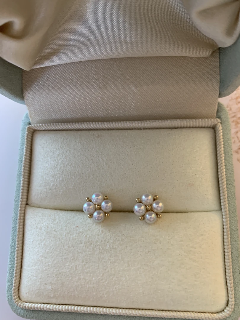 3-4特选四叶草耳钉