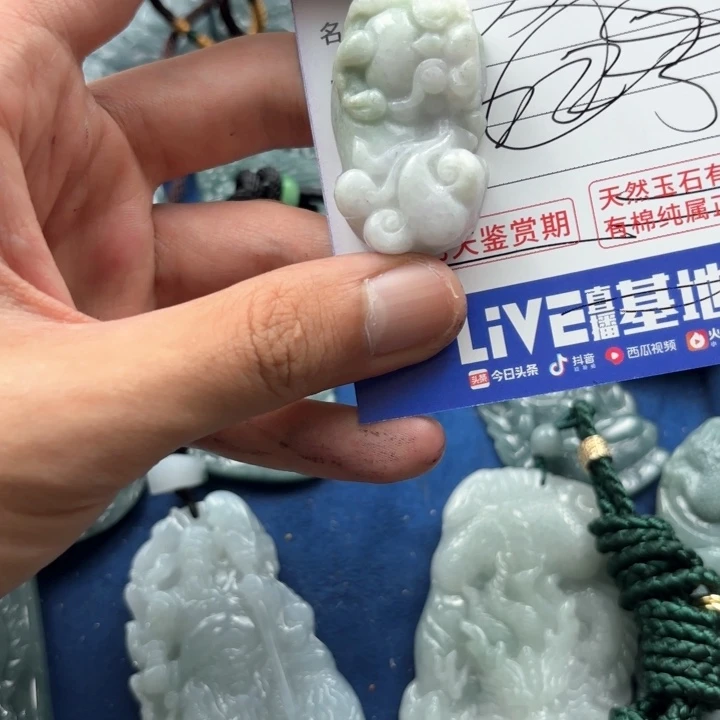 翡翠颈饰未镶嵌貔貅