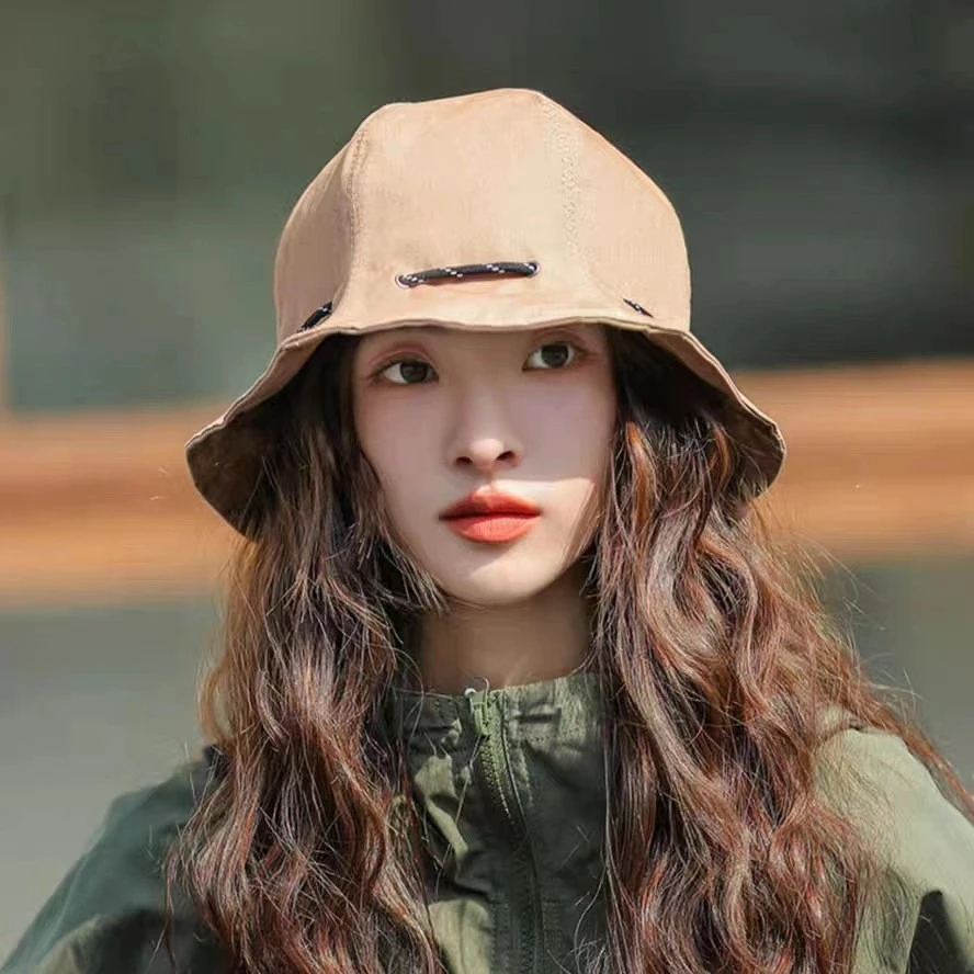 新款渔夫帽子女春夏季个性气质百搭休闲遮阳双面戴盆帽显脸小旅游