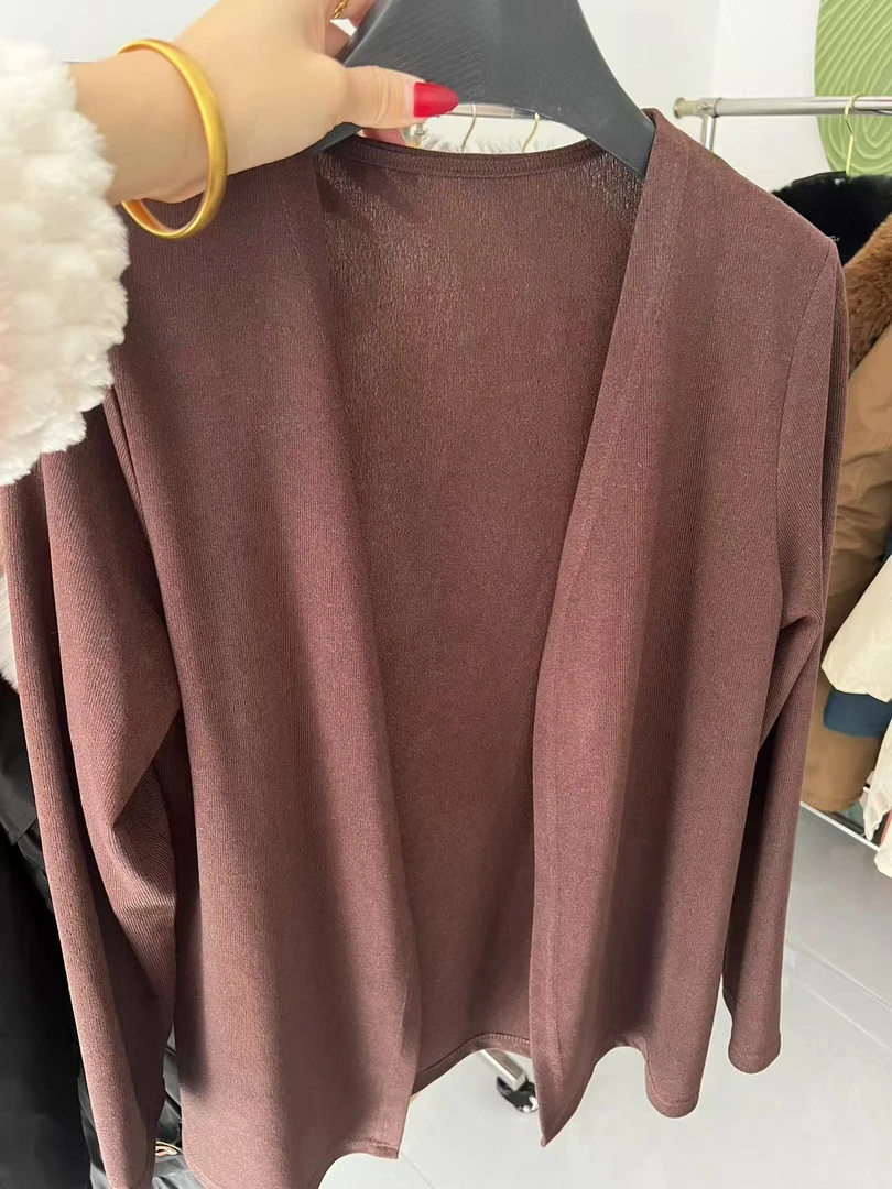 孤品秋冬款针织长袖开衫外披披肩