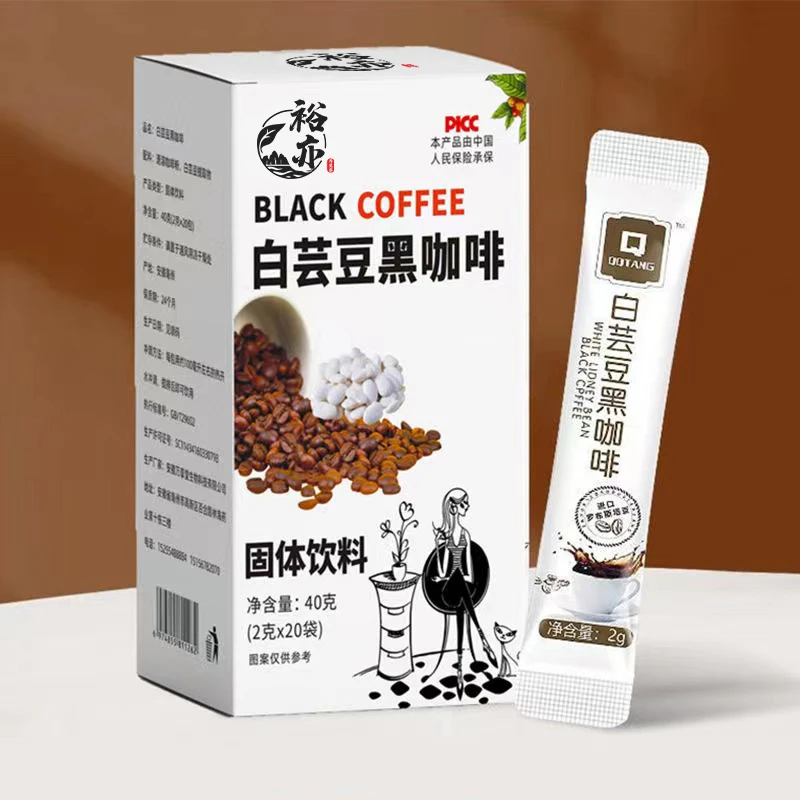 白芸豆黑咖啡运动黑咖啡速溶咖啡40g