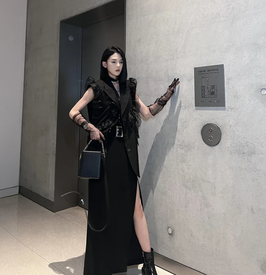 CZ【纽约美术馆】拼接高定气质休闲马夹