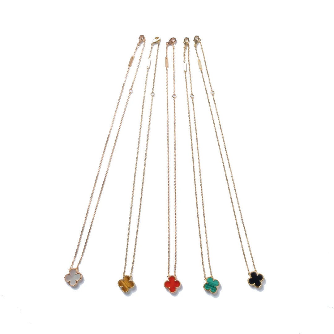 黄铜项链 【素姐精选】铜镀四叶草项链百搭项链SSJ202046