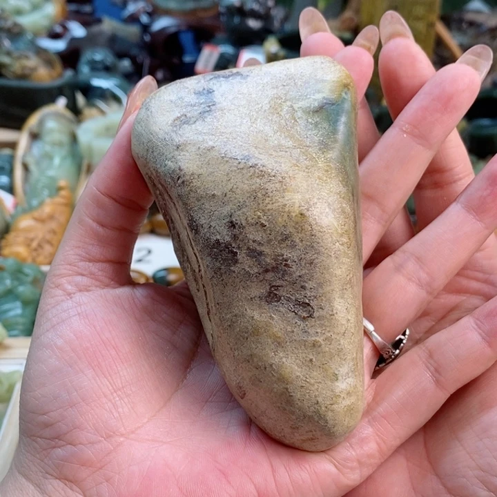 透闪石质玉手把未镶嵌方**技