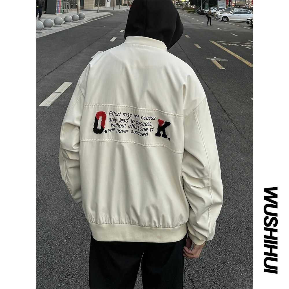 飞行员夹克休闲外套春秋休闲宽松潮流美式vibe高街棒球服百搭男士