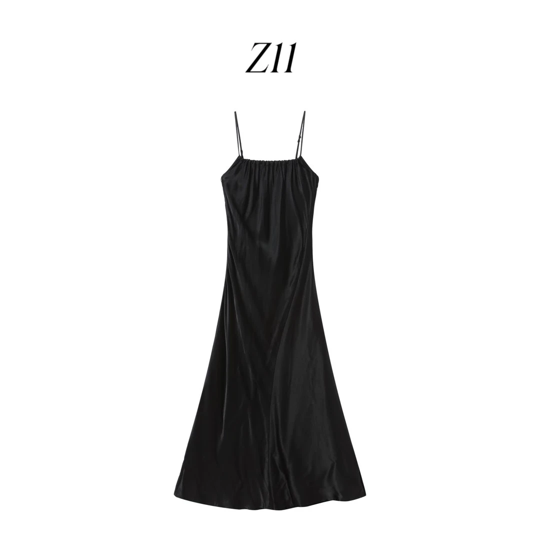 Z11《烟花易冷》清冷古典松弛感飘逸吊带连衣裙