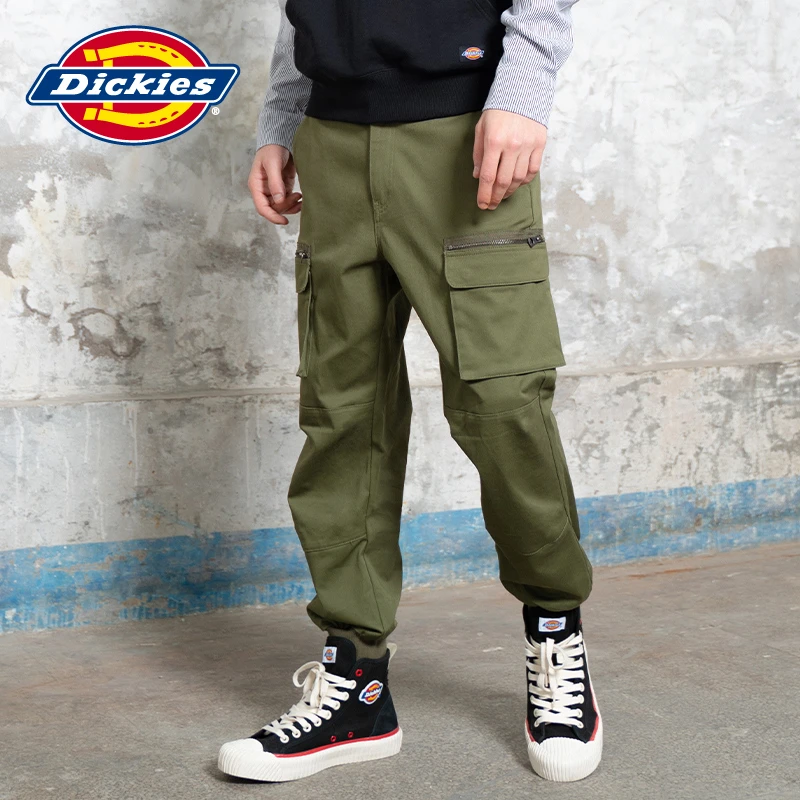【热卖】dickies休闲裤 春秋多袋工装裤男新品脚口罗纹伞兵工装裤