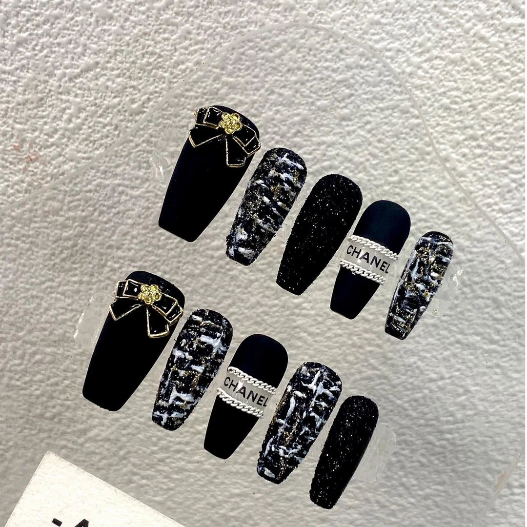 【直播间孤品-默认微瑕】纯手工光疗穿戴美甲