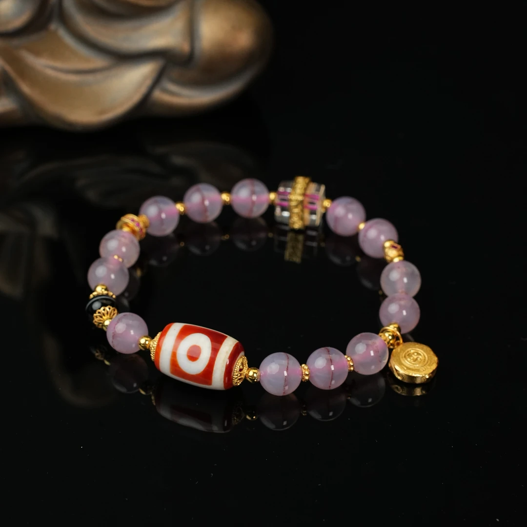 【观澜】s925银镀金/药药/玛瑙珠珠手串 手链 多样性发 698