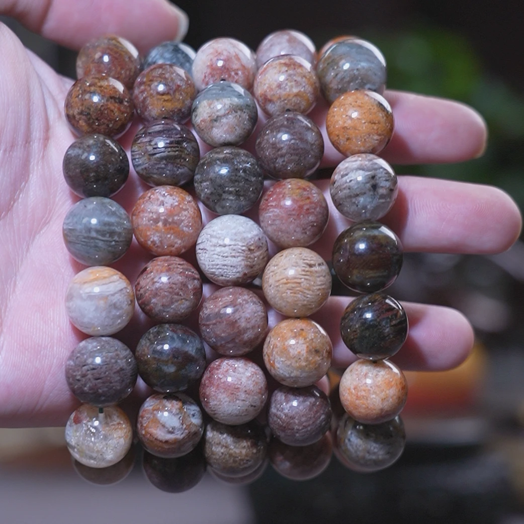 天然千层绿幽灵水晶手串多样性发一