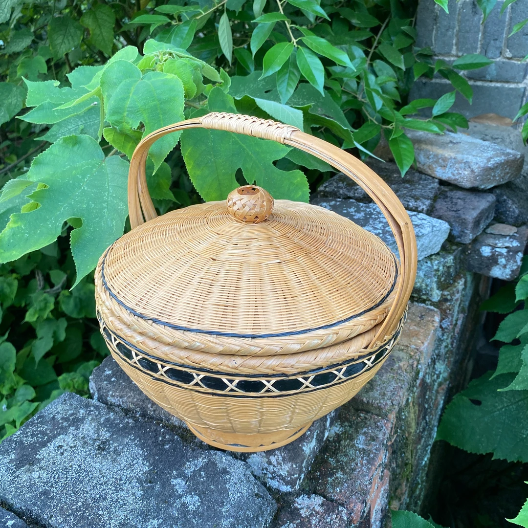 25厘米精品竹编小篮子鸡蛋篮子
