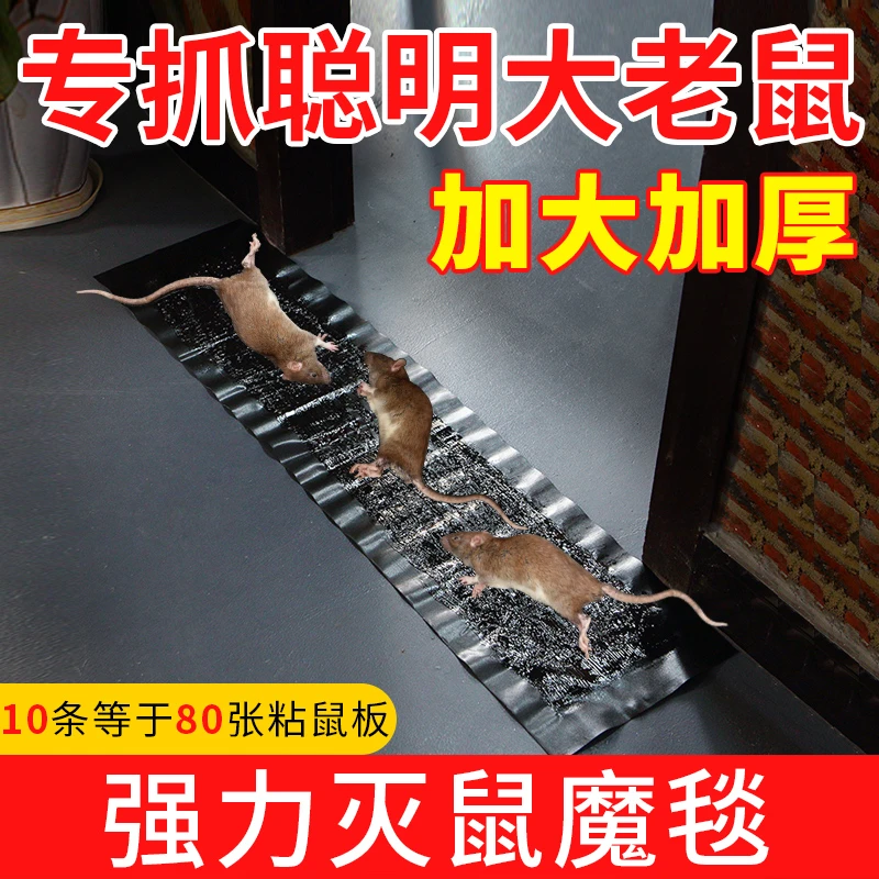 大型粘鼠板老鼠贴 老鼠笼 老鼠夹 灭鼠魔毯捕鼠神器 胶水多粘性强