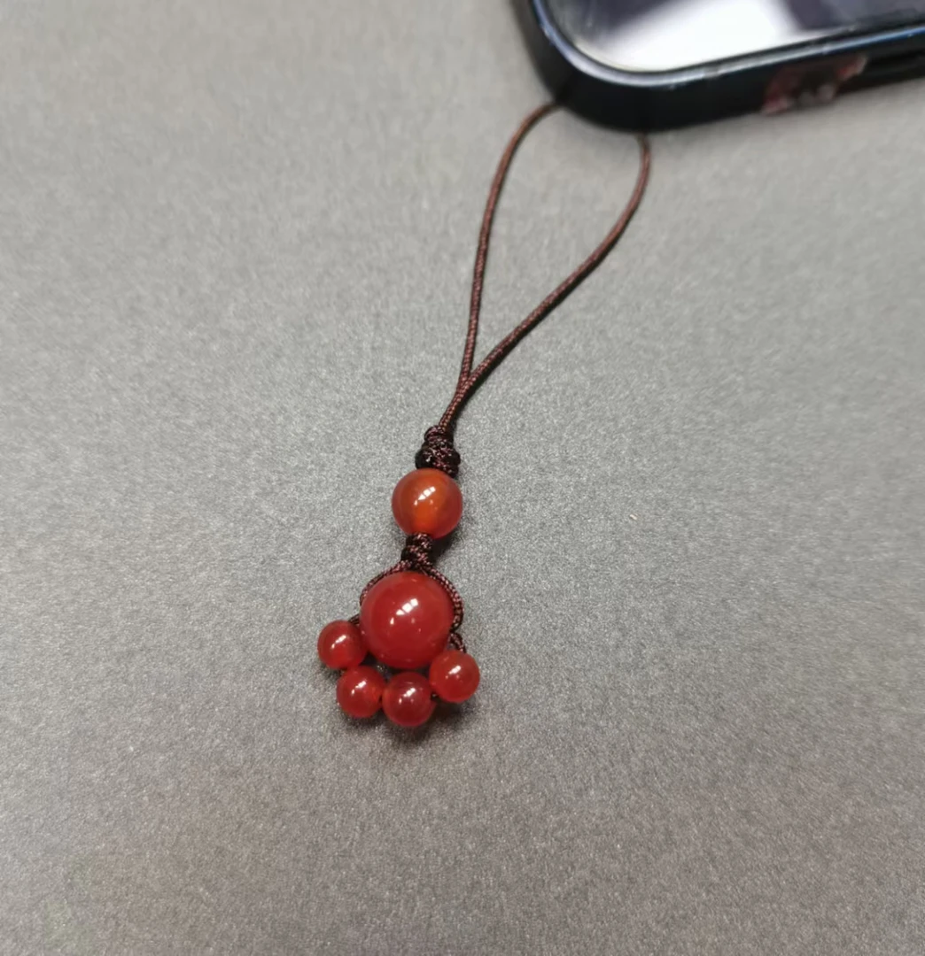 玛瑙猫爪手机挂件