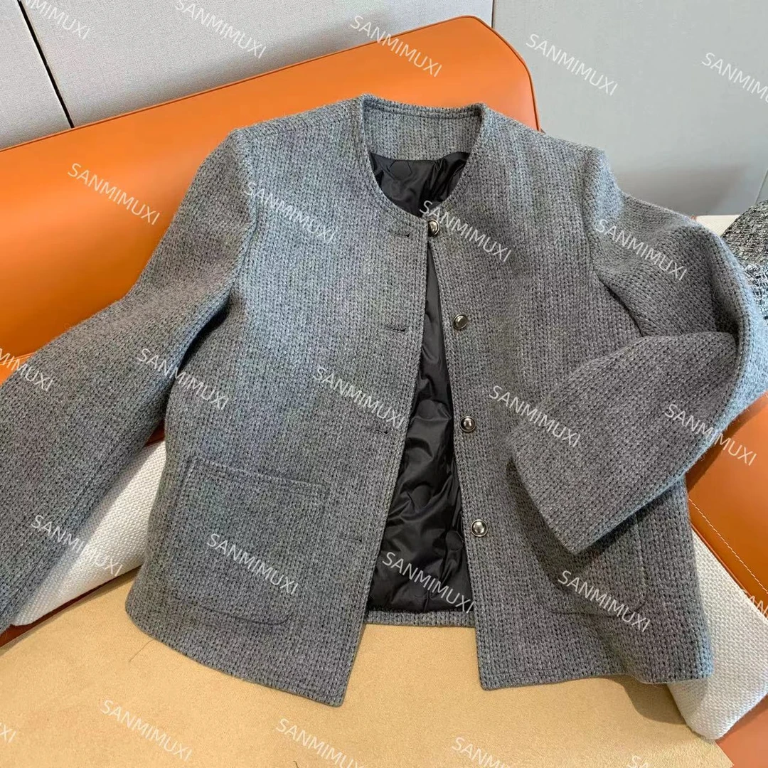 SANMI/叁米  90白鸭绒*必入100%羊毛小香！！  羽绒外套  20166