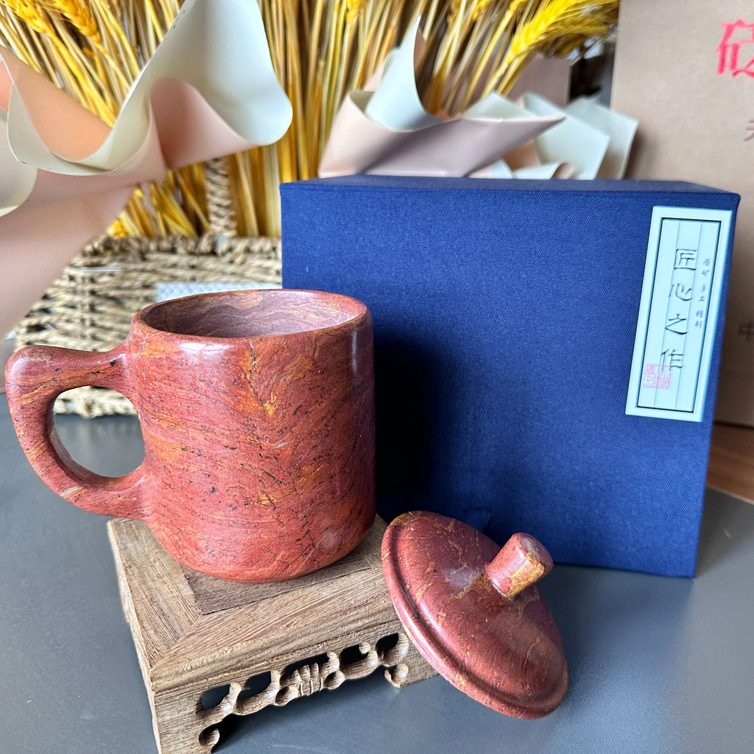 泗水鲁泗缘砭石能量杯