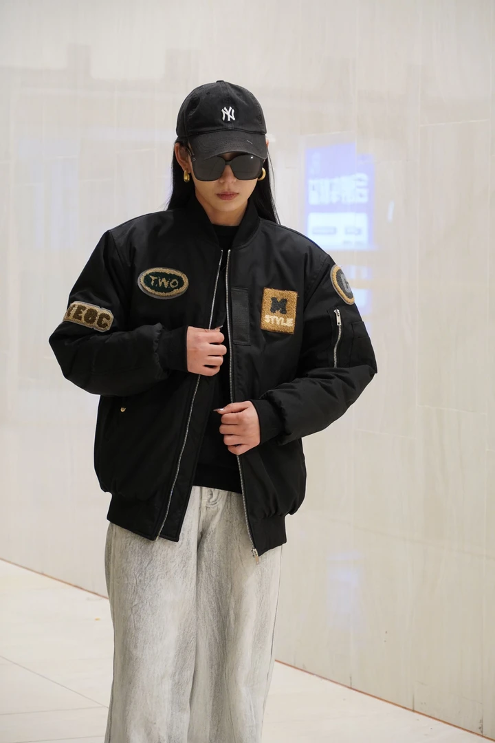 飞行员夹克2024春秋美式高街外套潮牌宽松棒球服女情侣休闲棉衣男
