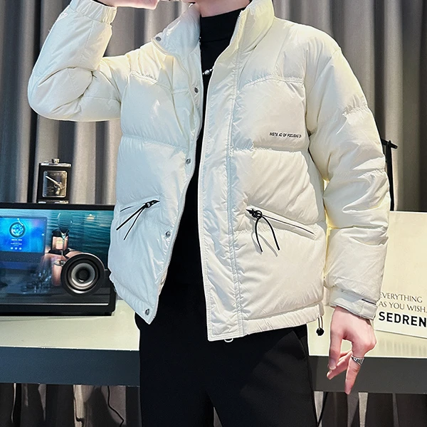 斯洛加霍特冬季羽绒服男休闲立领加厚短款上衣新款男士冬装外套