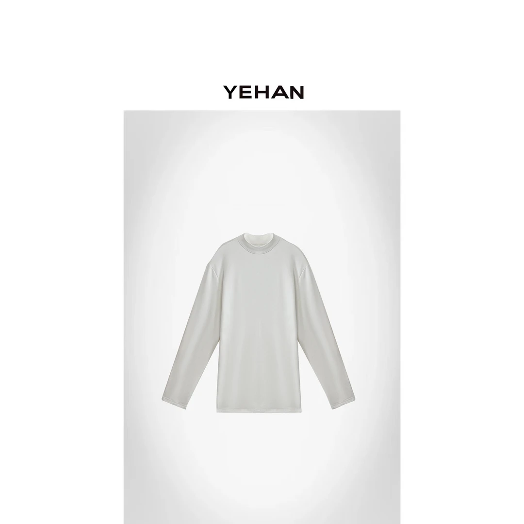 YEHAN 中低领加厚T恤 冬季NEW