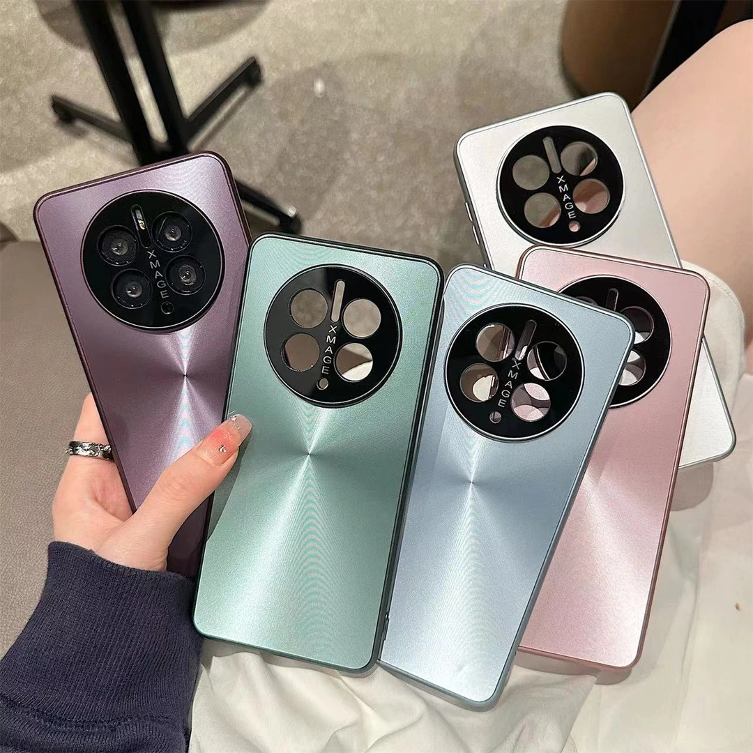 适用于苹果华为荣耀Mate60pro高档极光CD纹Mate60pro+防摔手机壳