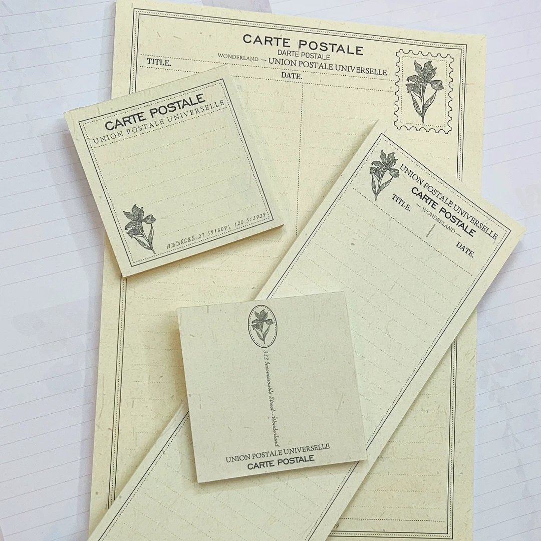 【书慧文具】鸢尾花的信-复古风套装 40张120克双面印