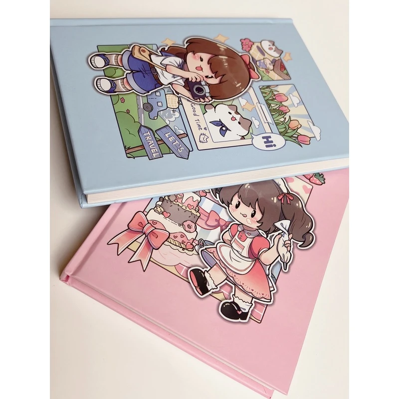 【书慧文具】可爱小女孩精装week本手帐本