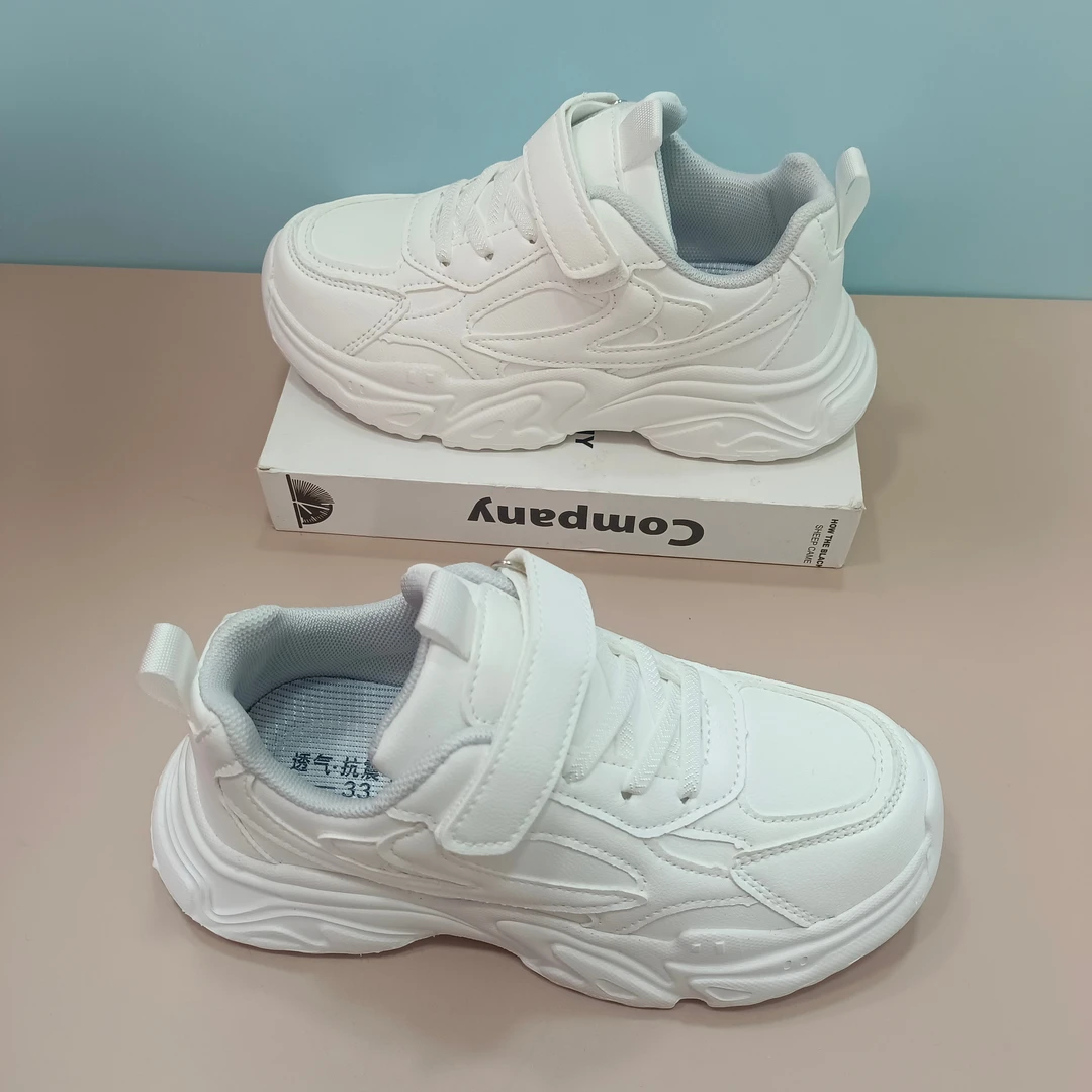 新疆仓直发童鞋 活动小白鞋新款单鞋超轻底男女童小白鞋801