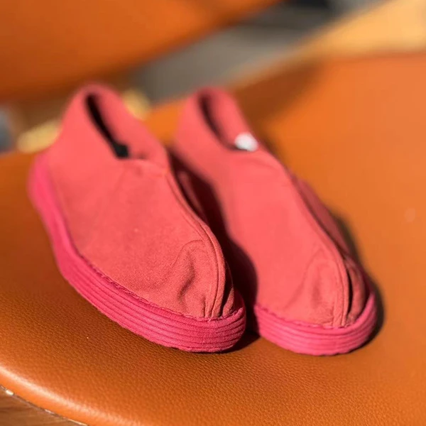 原创雅致纯手工制作国风休闲透气千层底布鞋-平淡之中，心有所安