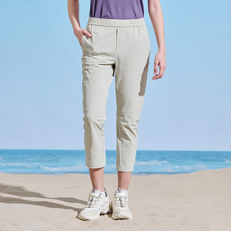 探路者休闲裤女士新款户外春夏透气登山徒步旅行裤TAMMBL82760