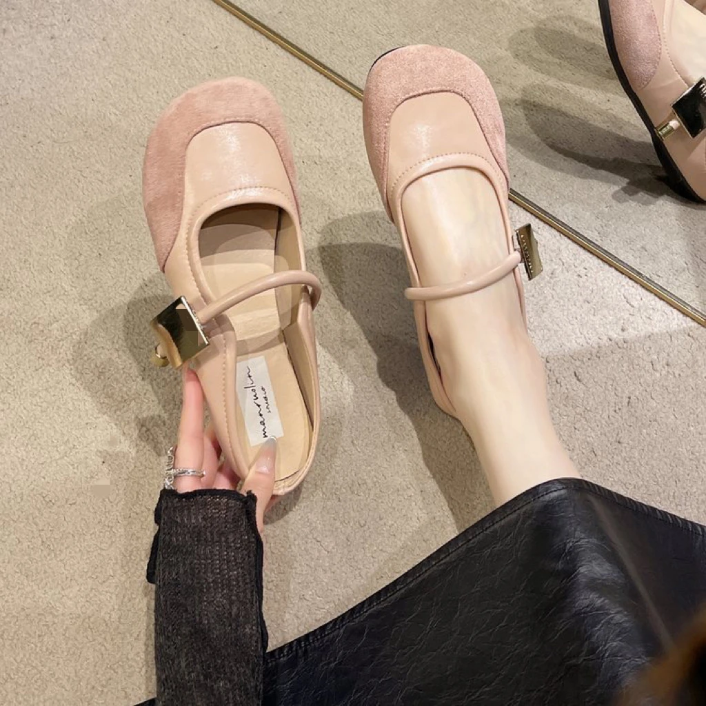 128包头半拖鞋女春夏季外穿2024年新款网红珍珠时尚软底仙女风PY