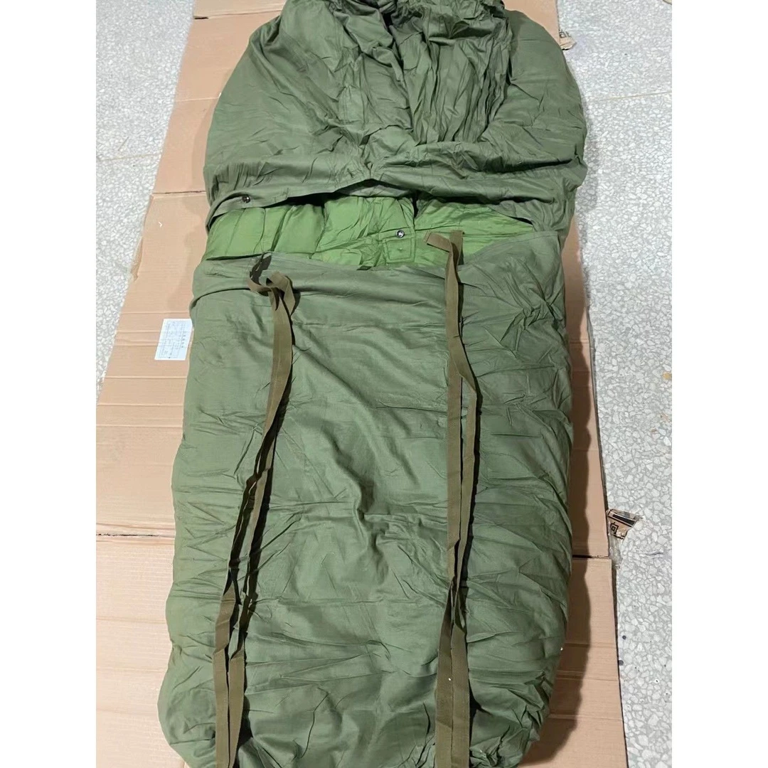 老式白鸭绒被1969年上海产保暖便携冬季羽绒内胆拆卸单人旅游睡袋