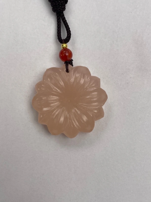 PL005高货藕粉色玉佛花平安牌