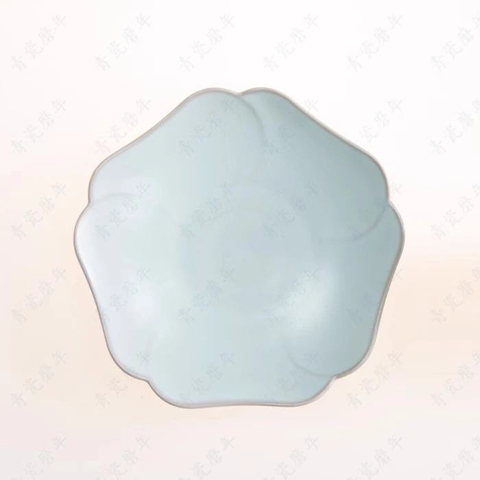 台湾三叔青瓷磨年 云纹碟 徐瑞鸿作品汝窑 茶具汝瓷壶承泡茶工具