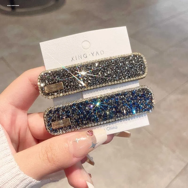 韩系时尚闪亮气质简约发夹精致百搭轻奢女款发卡刘海侧边夹碎发夹