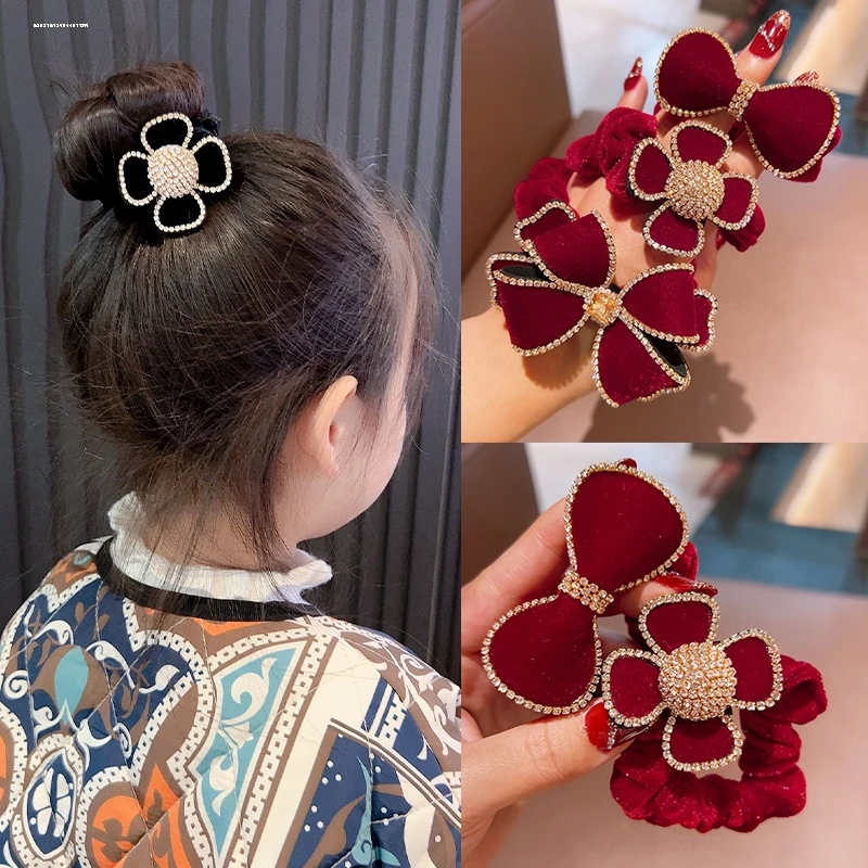 皮筋头饰耐用时尚气质少女丝绒发圈发饰新款百搭2025设计小众