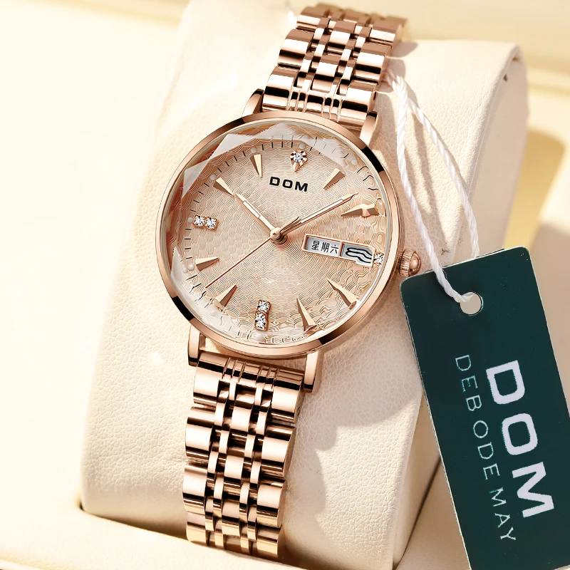 DOM腕表 时尚轻奢优雅气质石英女士手表 G-1676 s