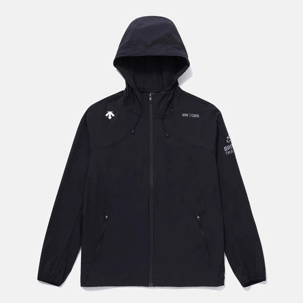 DESCENTE/迪桑特【韩国直邮】弹力梭织防风连帽运动外套SP223IWB41