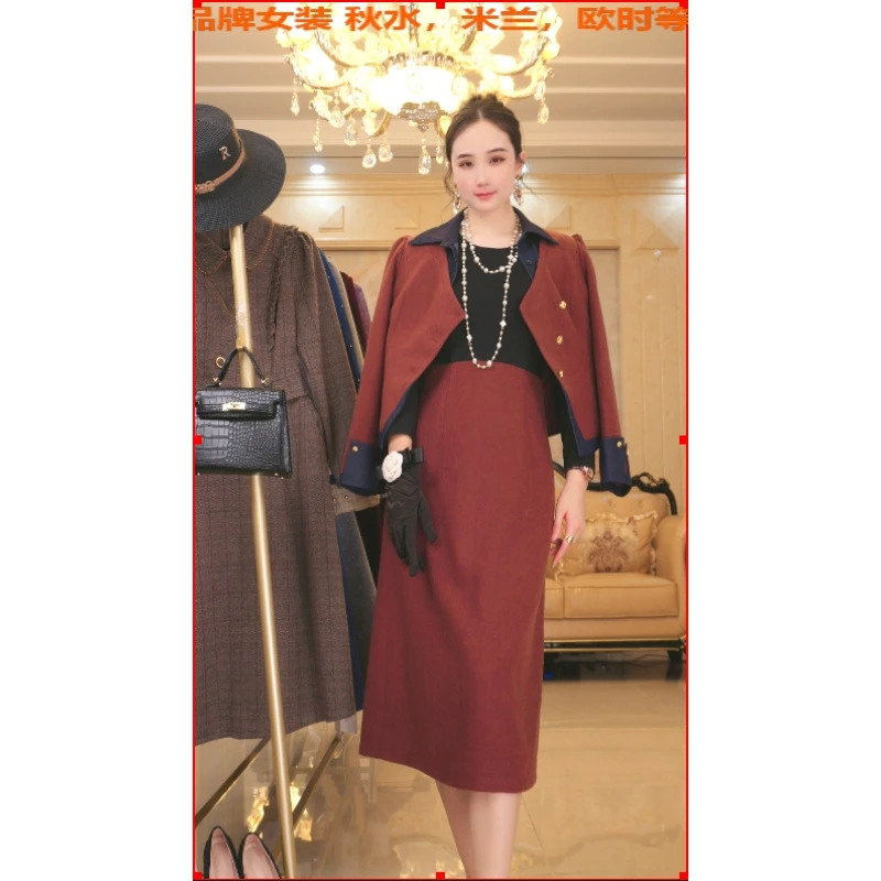 H1060（关注赠运费险）秋冬季高级感通勤百搭气质高雅连衣裙