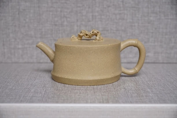 全手工竹节桩 原矿黄龙山本绿 可定制 直播间制作 紫砂壶竹壶竹段