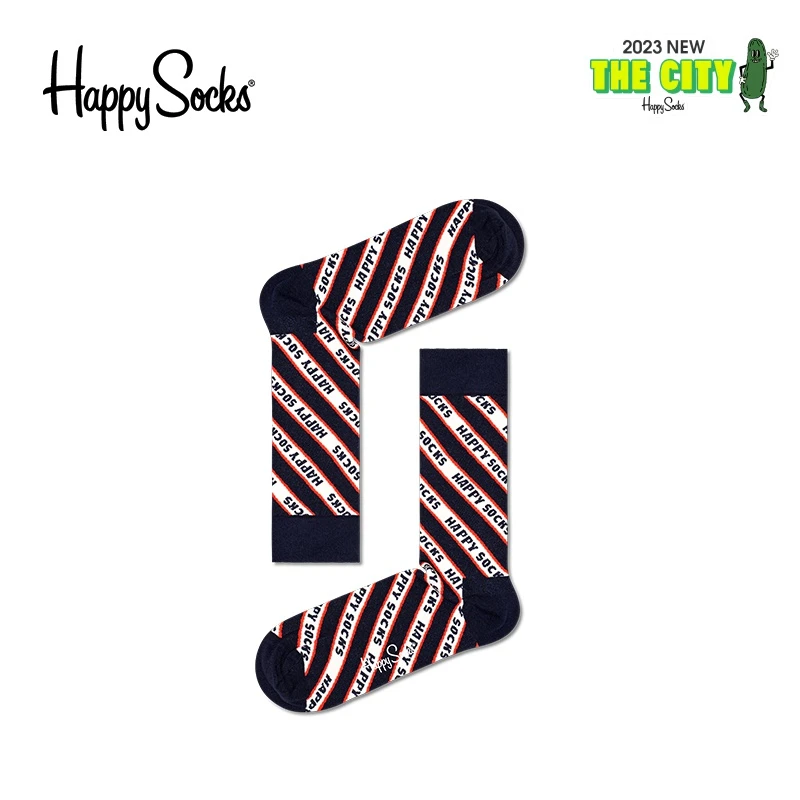 HappySocks潮牌环绕快乐时尚潮流春夏新款休闲中筒袜HPP01-6500