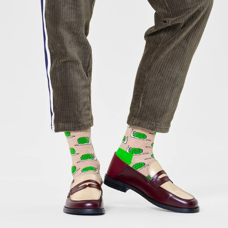 HappySocks 蜗牛款袜子多巴胺设计感潮流百搭P000065