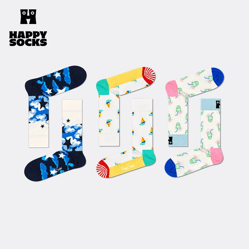 时尚夏季设计感休闲中筒棉袜合辑