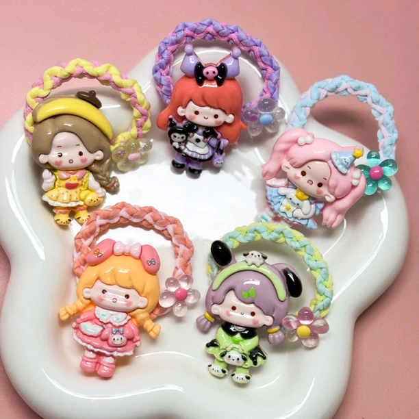 可爱卡通儿童发饰三丽鸥头绳甜美女孩韩版夏款夜光发箍皮筋发带