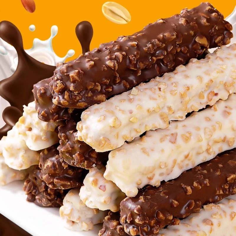 比比赞果仁威化巧克力饼干小零食小吃休闲食品巧克力零食礼包装