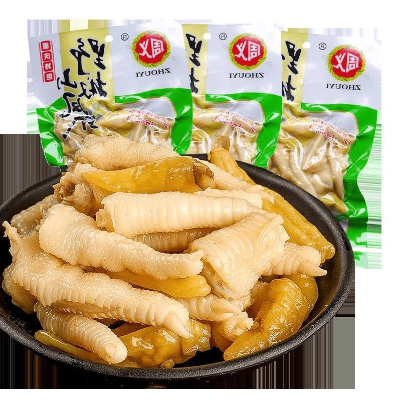 周义泡椒凤爪小鸡爪鸡脚网红爆款小零食小吃休闲食品散