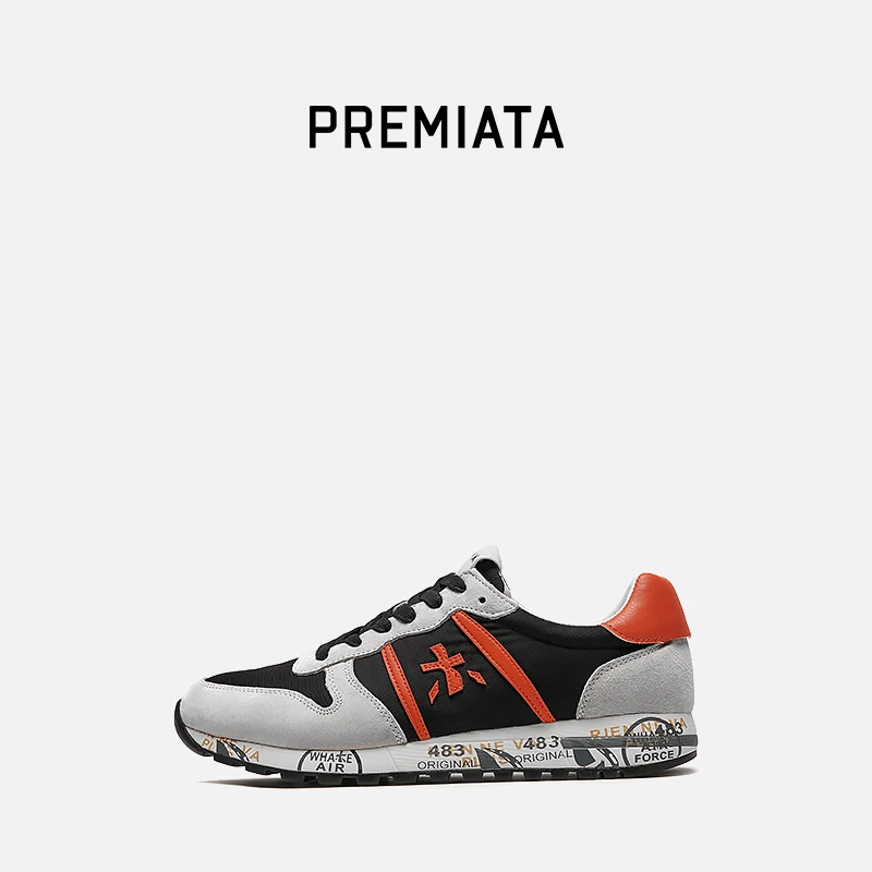 PREMIATA男鞋复古日系反绒皮休闲鞋运动木字鞋潮 87188