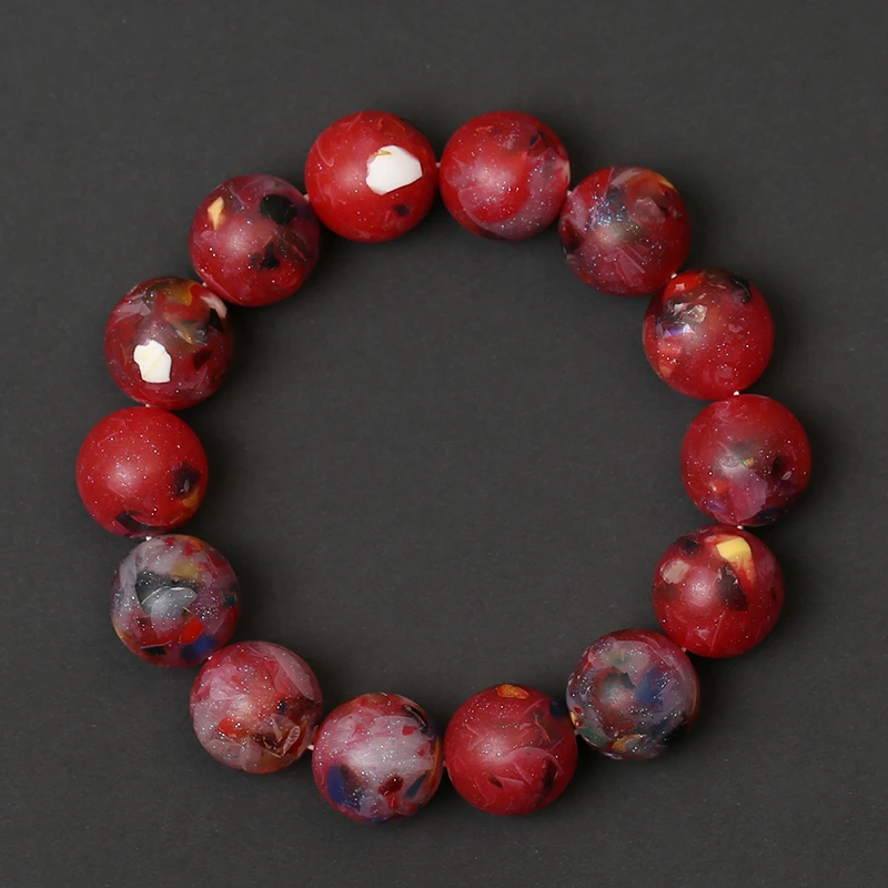 S级珍藏类文化传承七彩凤髓 血 磁 光 骨 疗珍藏手串1028