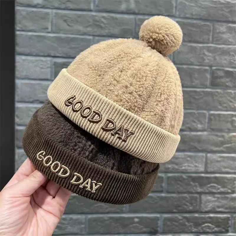 宝宝帽子秋冬季韩版男童雅痞婴儿地主帽女童保暖复古风儿童瓜皮帽