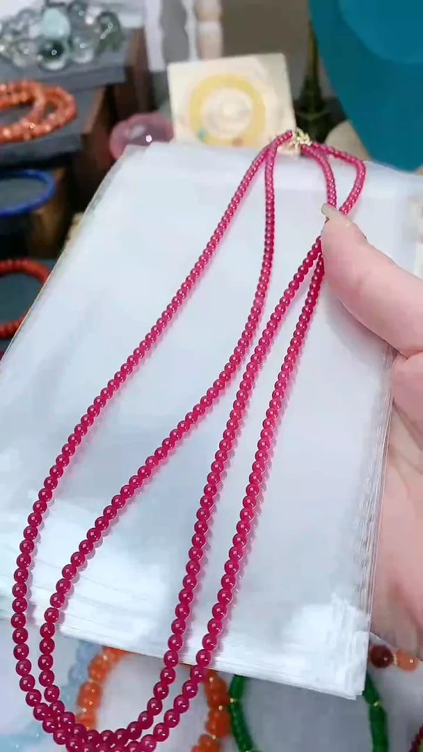 【闪购商品】红宝石颈饰银S925镶嵌98